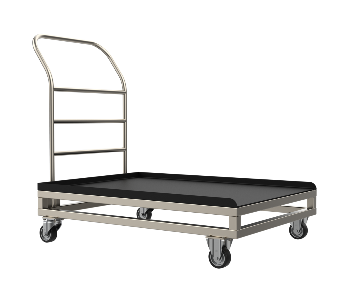 Warehouse cart isolated on background. 3d rendering - illustration png