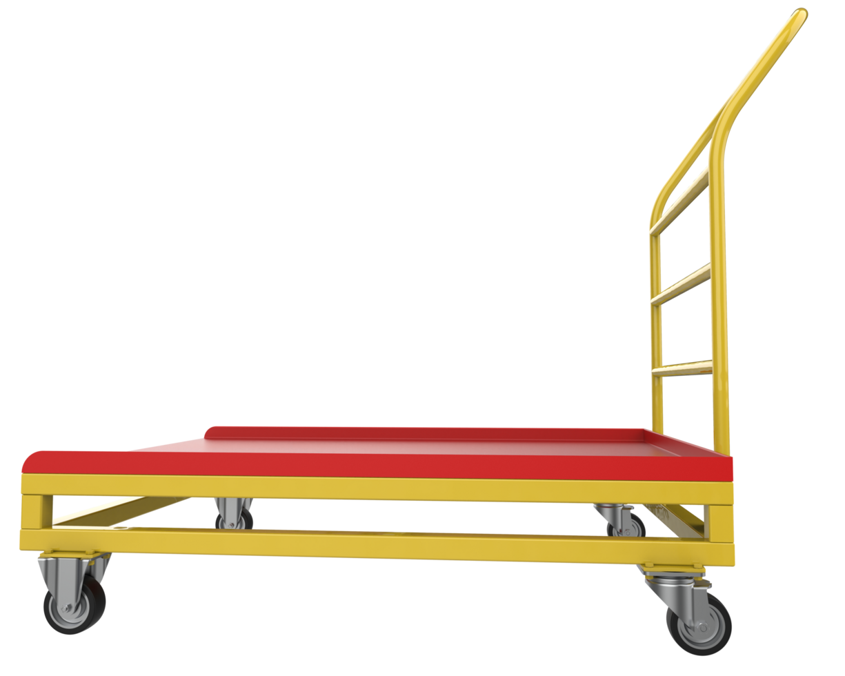 Warehouse cart isolated on background. 3d rendering - illustration png