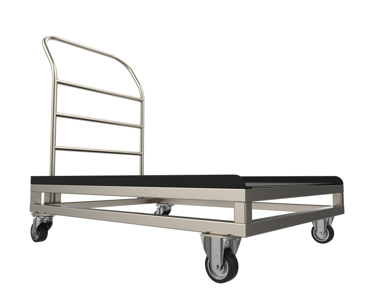 Warehouse cart isolated on background. 3d rendering - illustration png