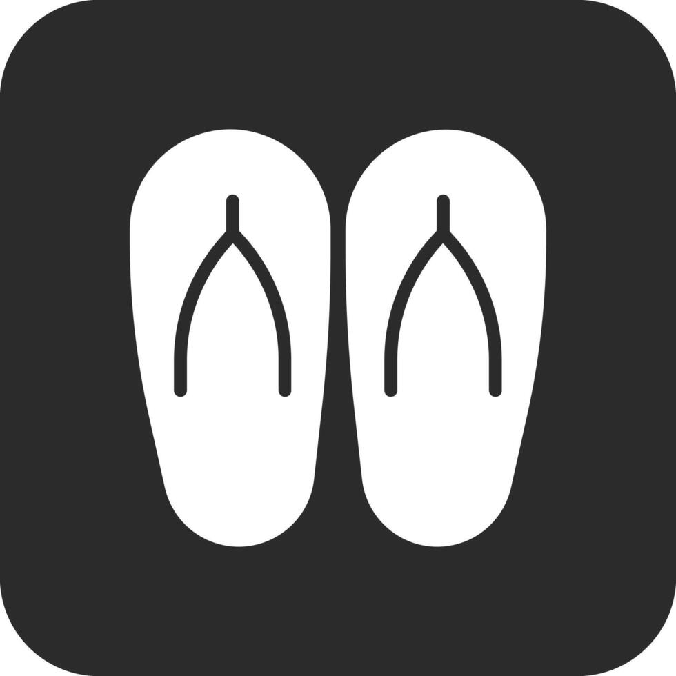 icono de vector de chanclas