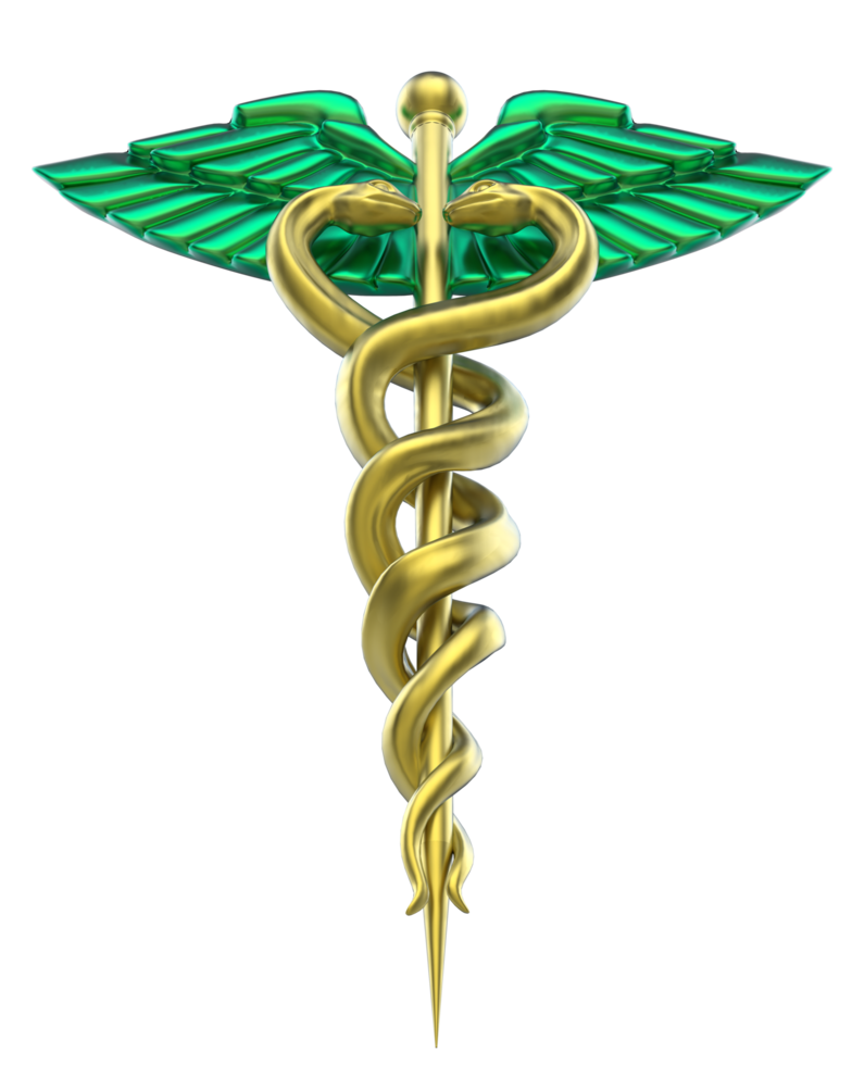 Medicine symbol isolated on background. 3d rendering - illustration png