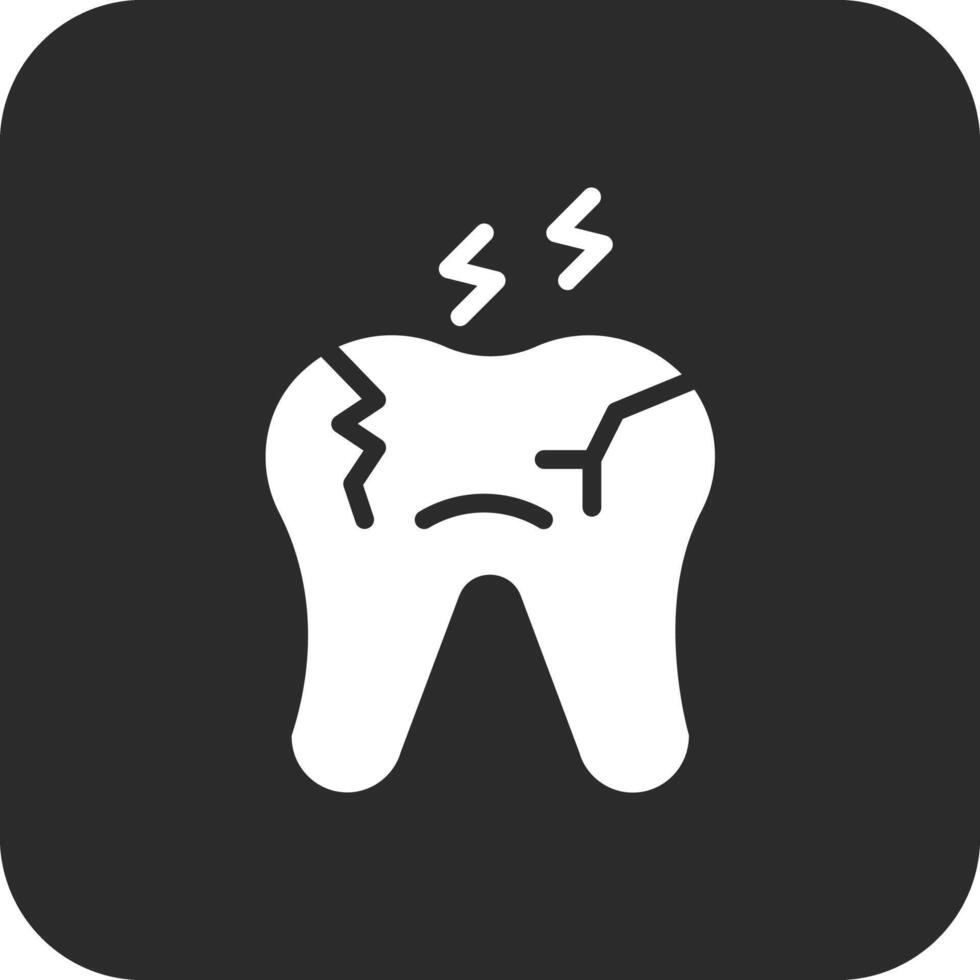 Tooth Decayed Vector Icon