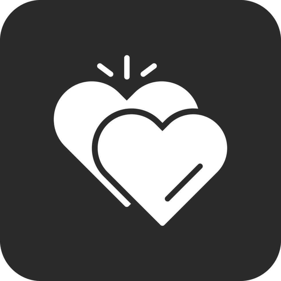 icono de vector de corazones