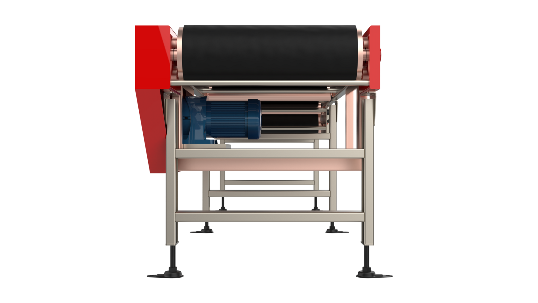 Conveyor belt isolated on background. 3d rendering - illustration png