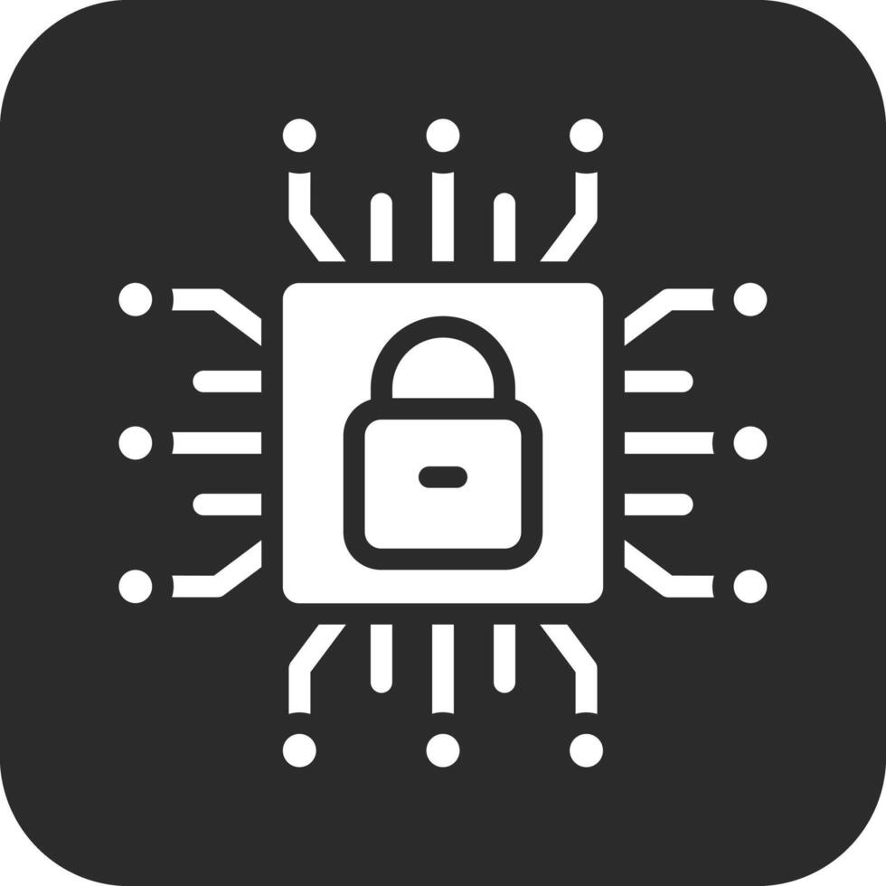 icono de vector de seguridad cibernética