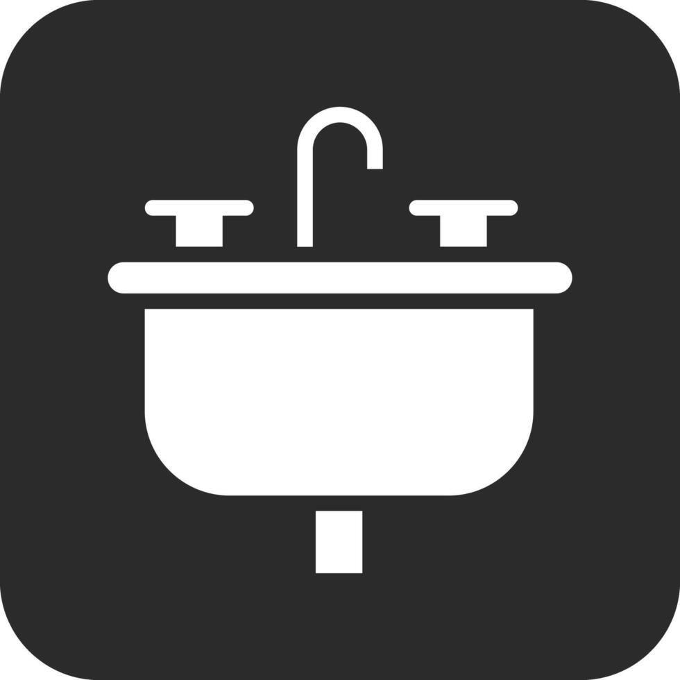 Hair Wash Sink Vector Icon