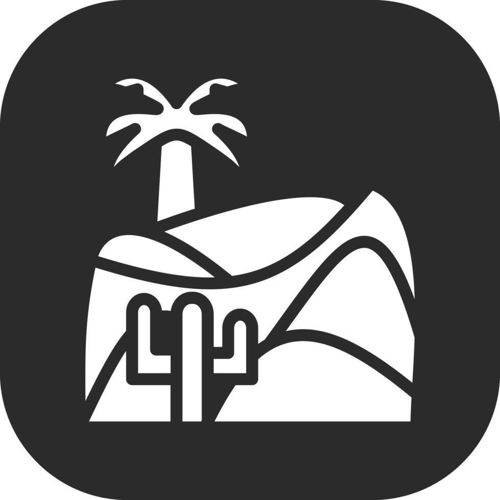 Desert Landscape Vector Icon