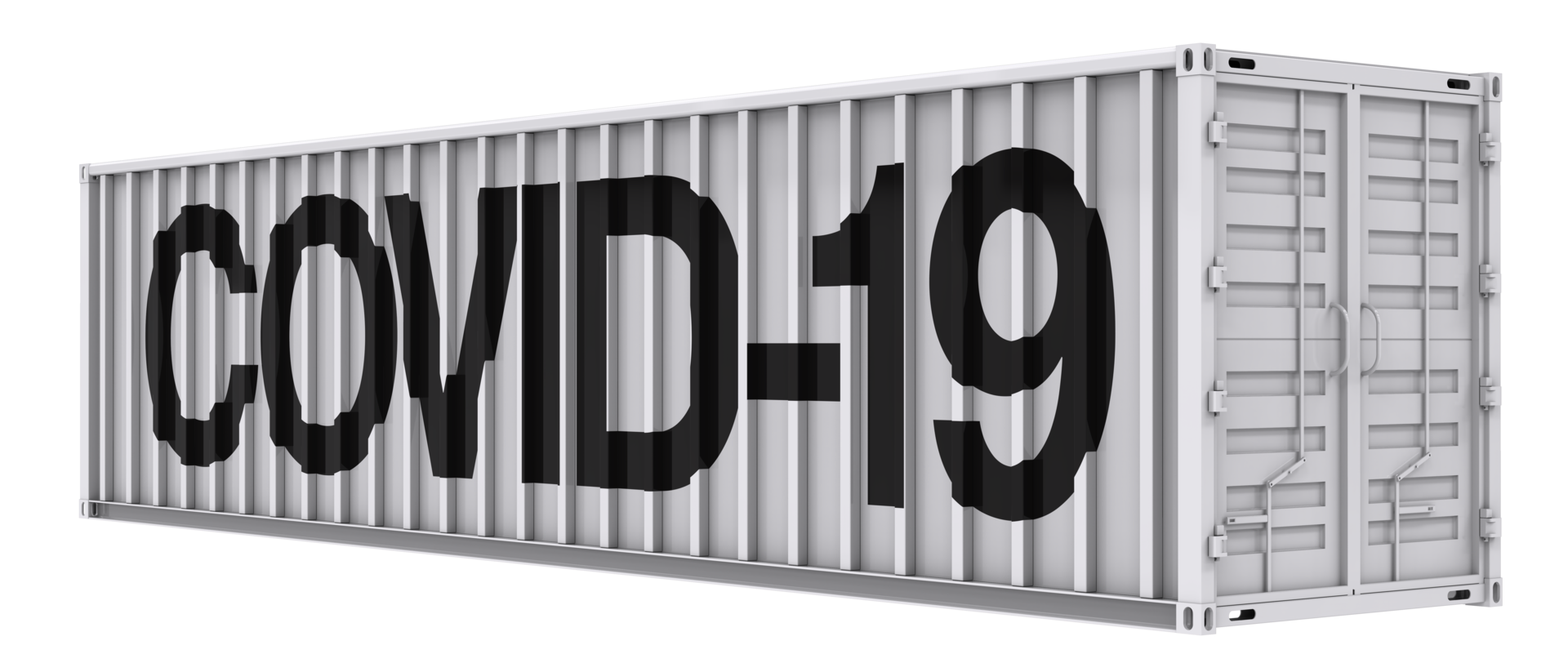 Open container isolated on background. 3d rendering - illustration png