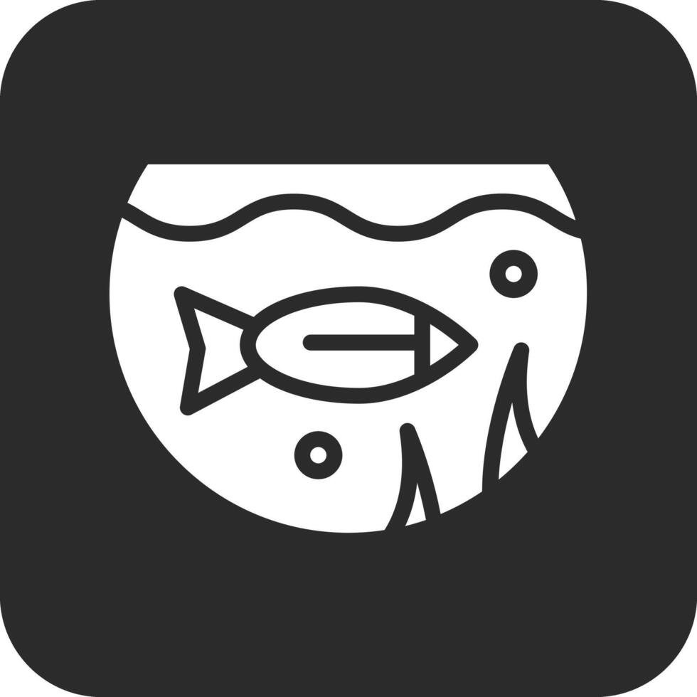 pescado tanque vector icono