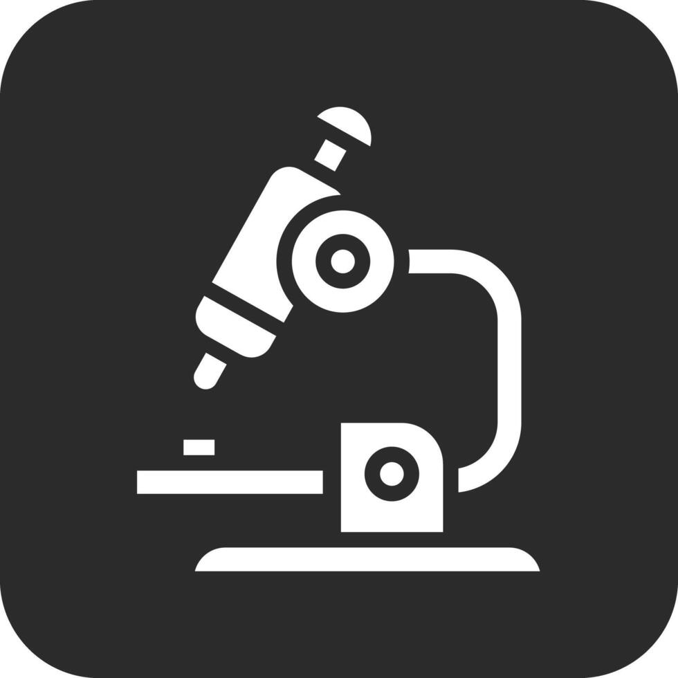 icono de vector de microscopio