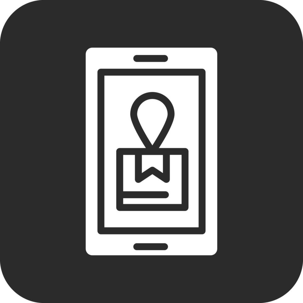 Mobile Shipment Tracking Vector Icon