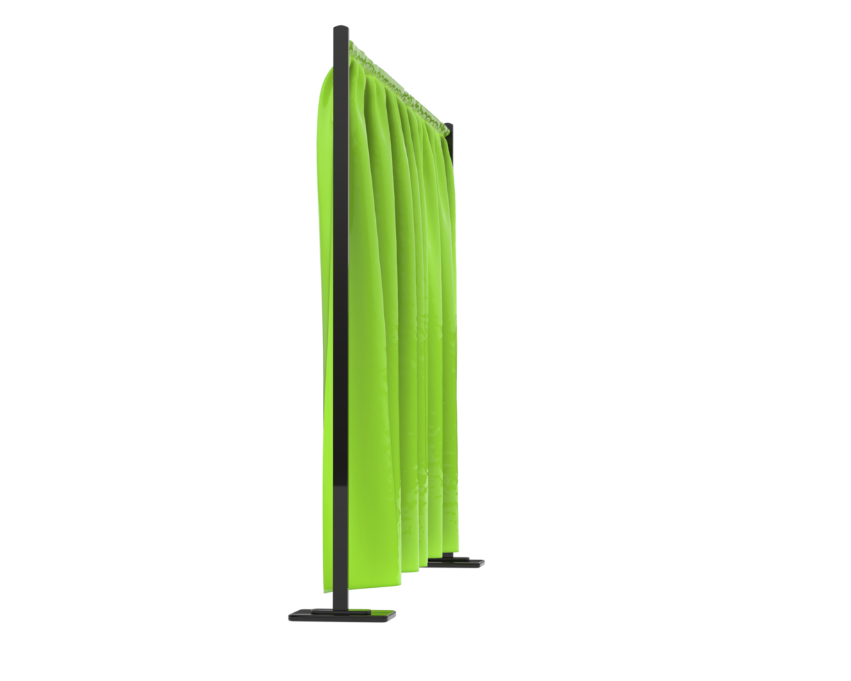 Curtain event divider isolated on background. 3d rendering - illustration png
