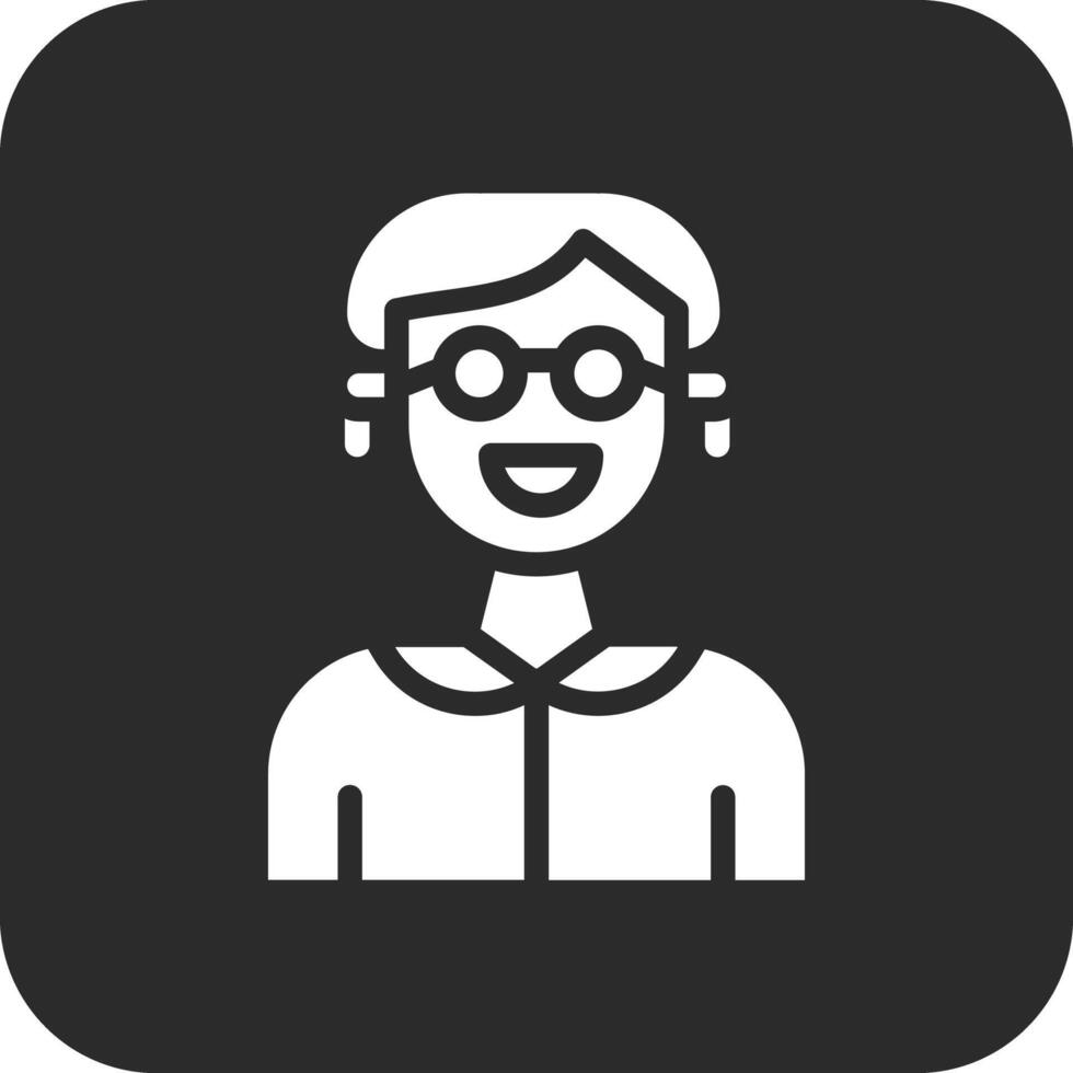 abuela vector icono