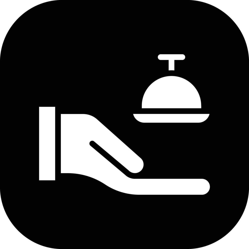 icono de vector de servicio de habitaciones