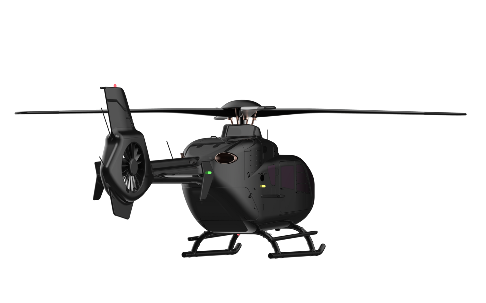 modern helikopter isolerat på bakgrund. 3d tolkning - illustration png