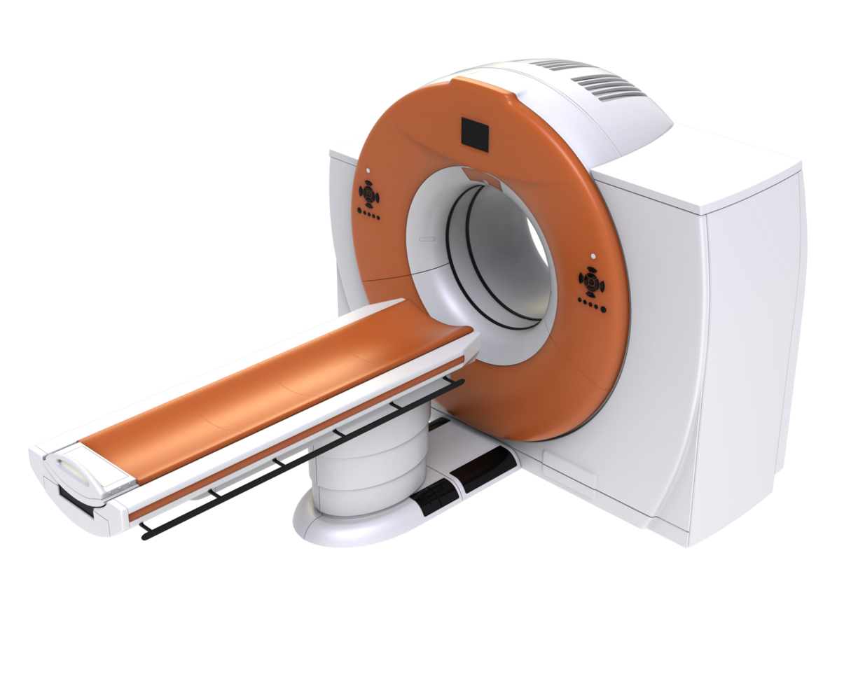 CT scanner isolated on background. 3d rendering - illustration png