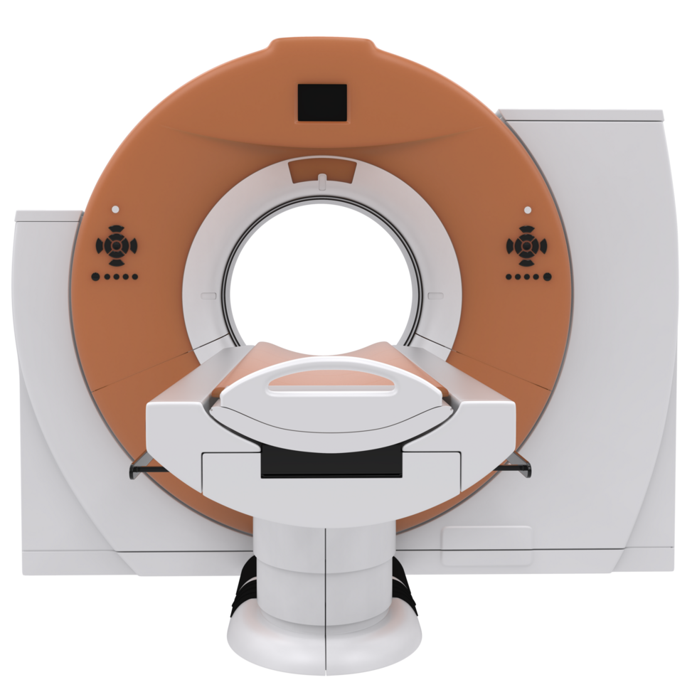 CT scanner isolated on background. 3d rendering - illustration png