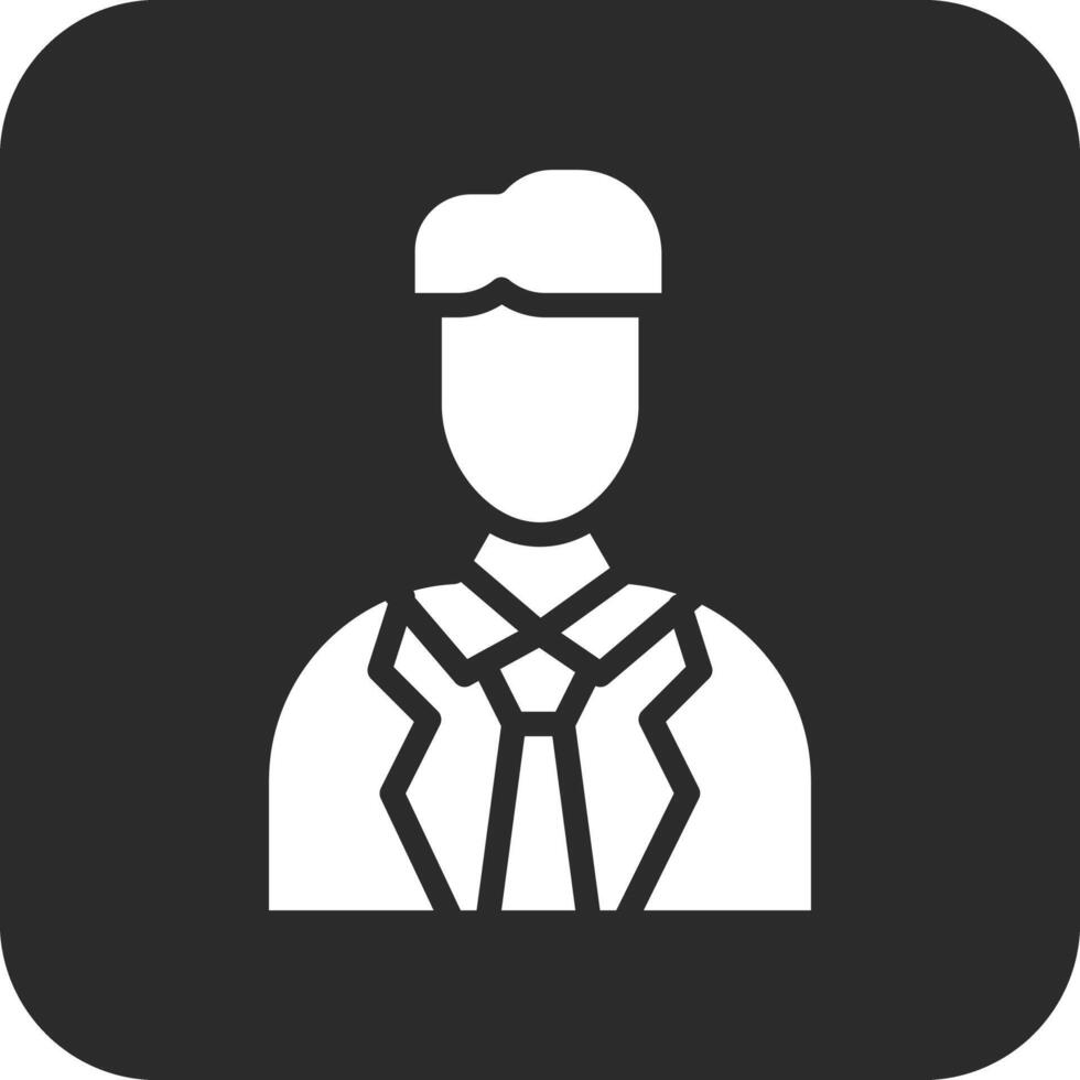 masculino financiero tutor vector icono