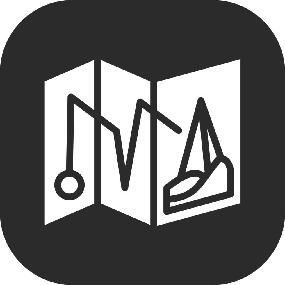 Desert Map Vector Icon