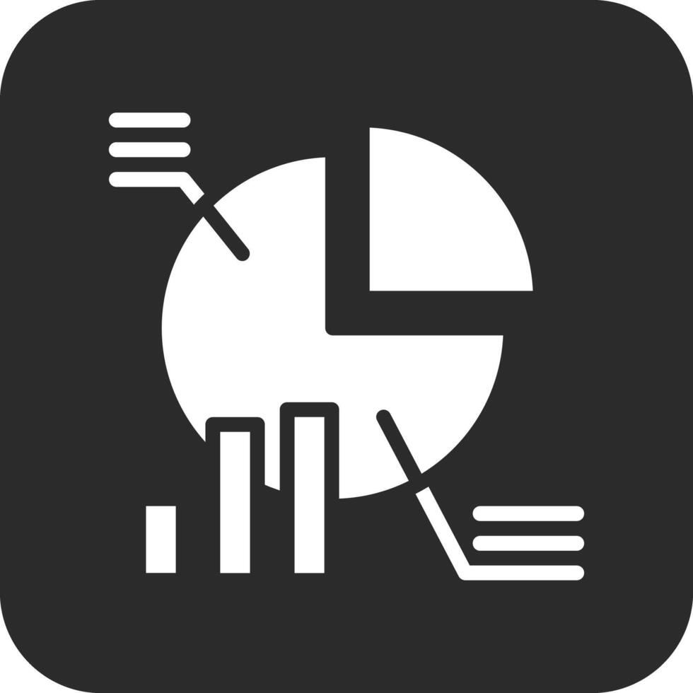 icono de vector de gráfico circular