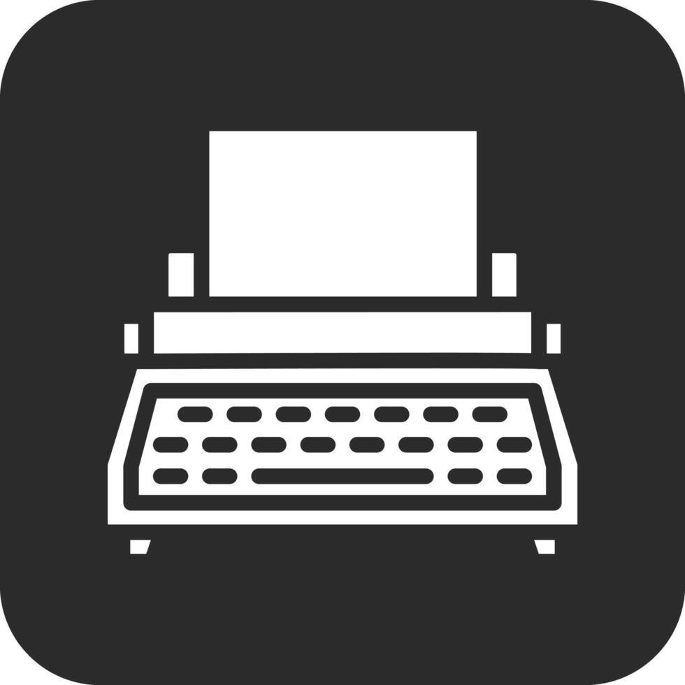 icono de vector de máquina de escribir