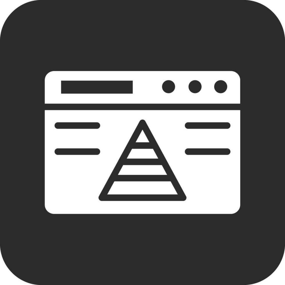 Website Pyramid Vector Icon