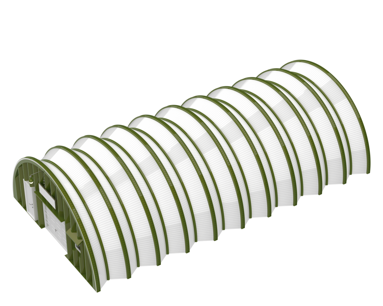 Modern Warehouse isolated on background. 3d rendering - illustration png