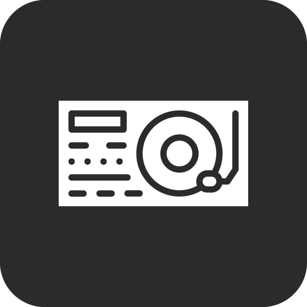 Turntable Vector Icon