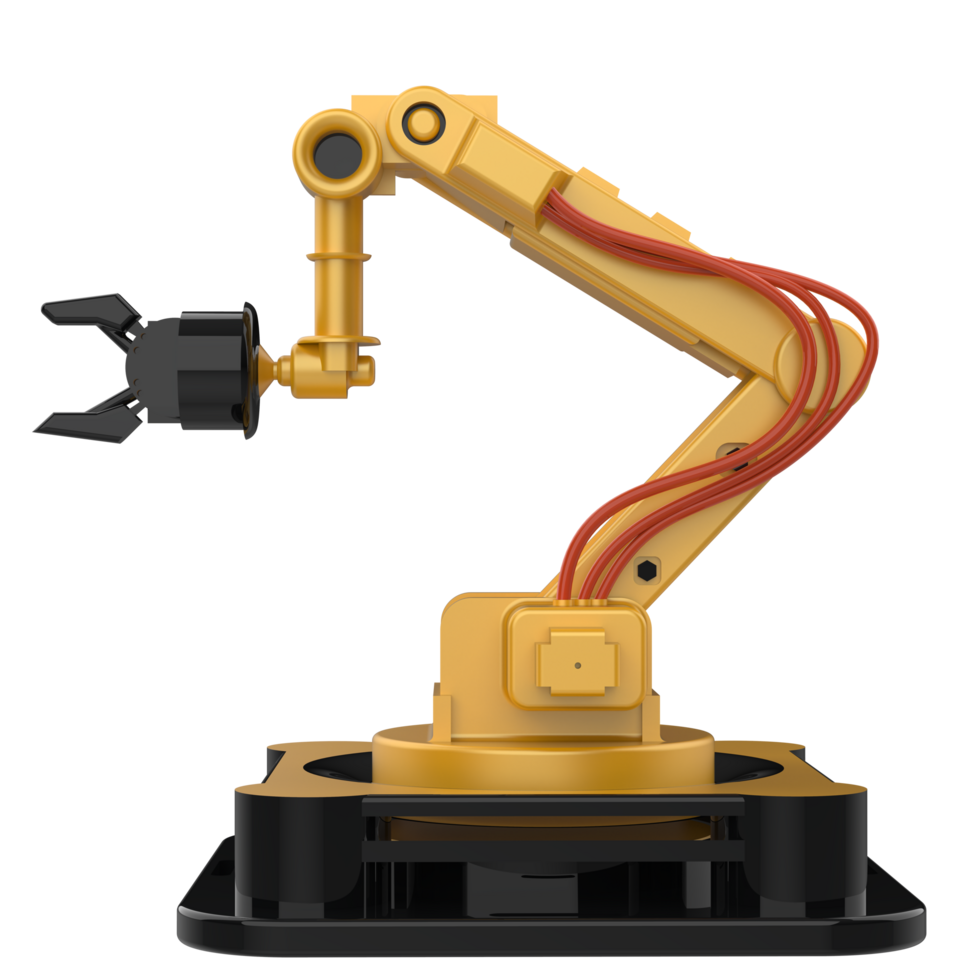 industriel robot isolé sur Contexte. 3d le rendu - illustration png