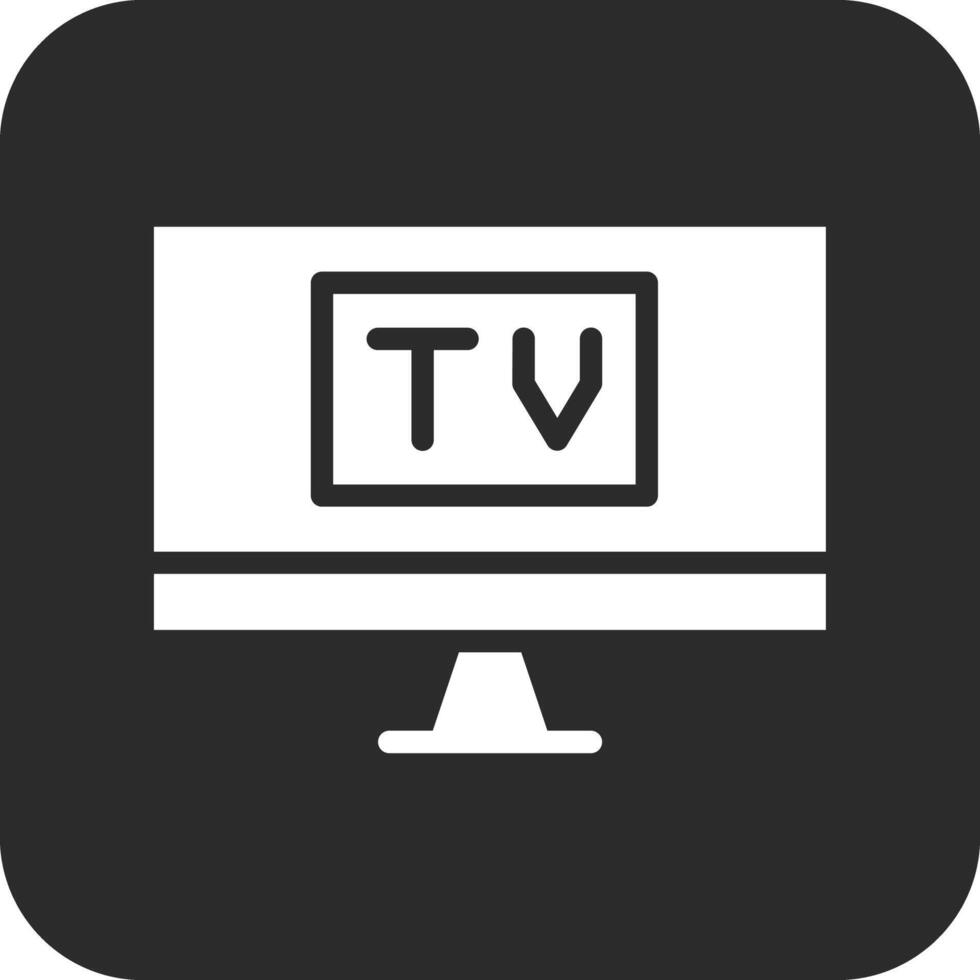 icono de vector de pantalla de tv