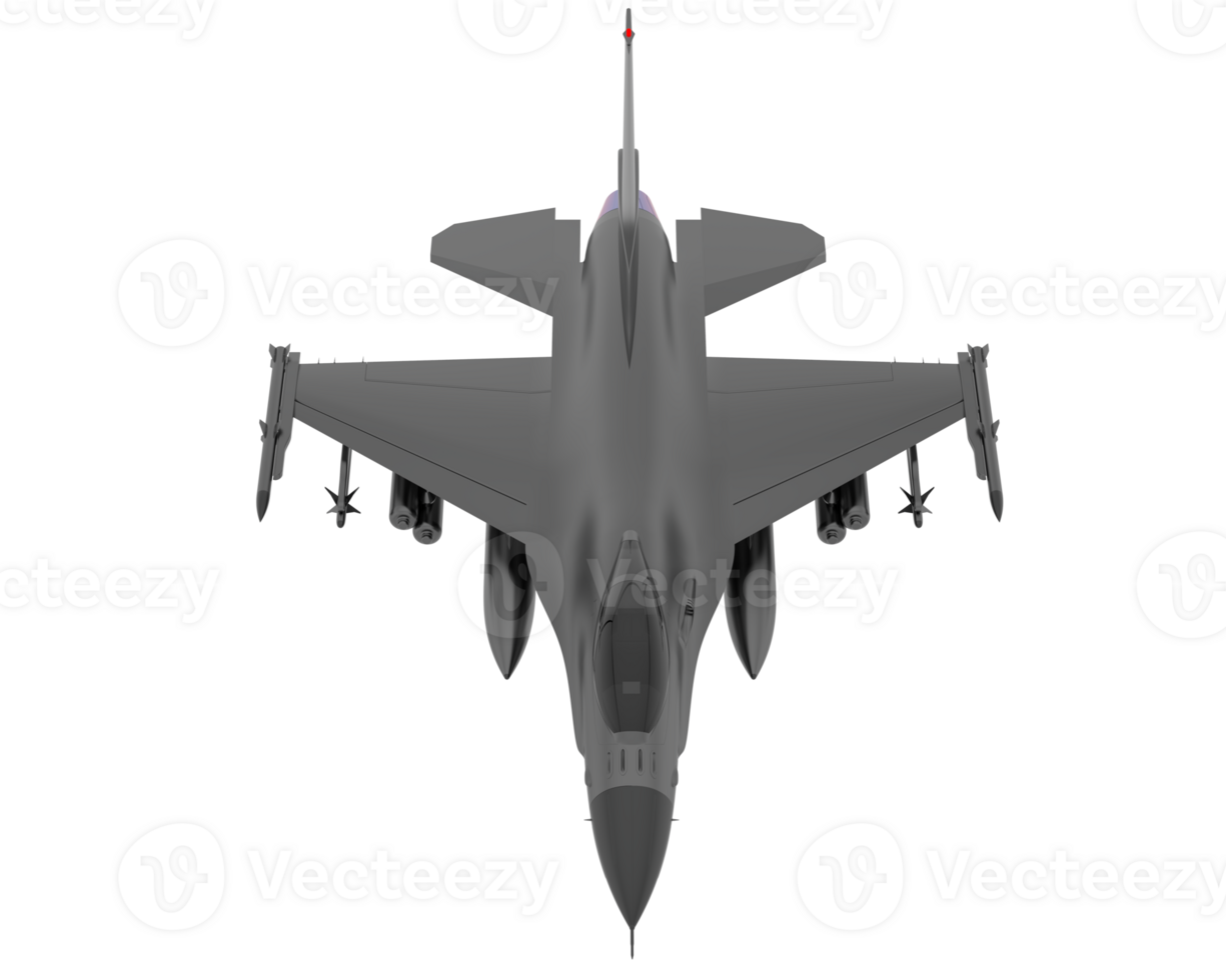 combattant jet isolé sur Contexte. 3d le rendu - illustration png