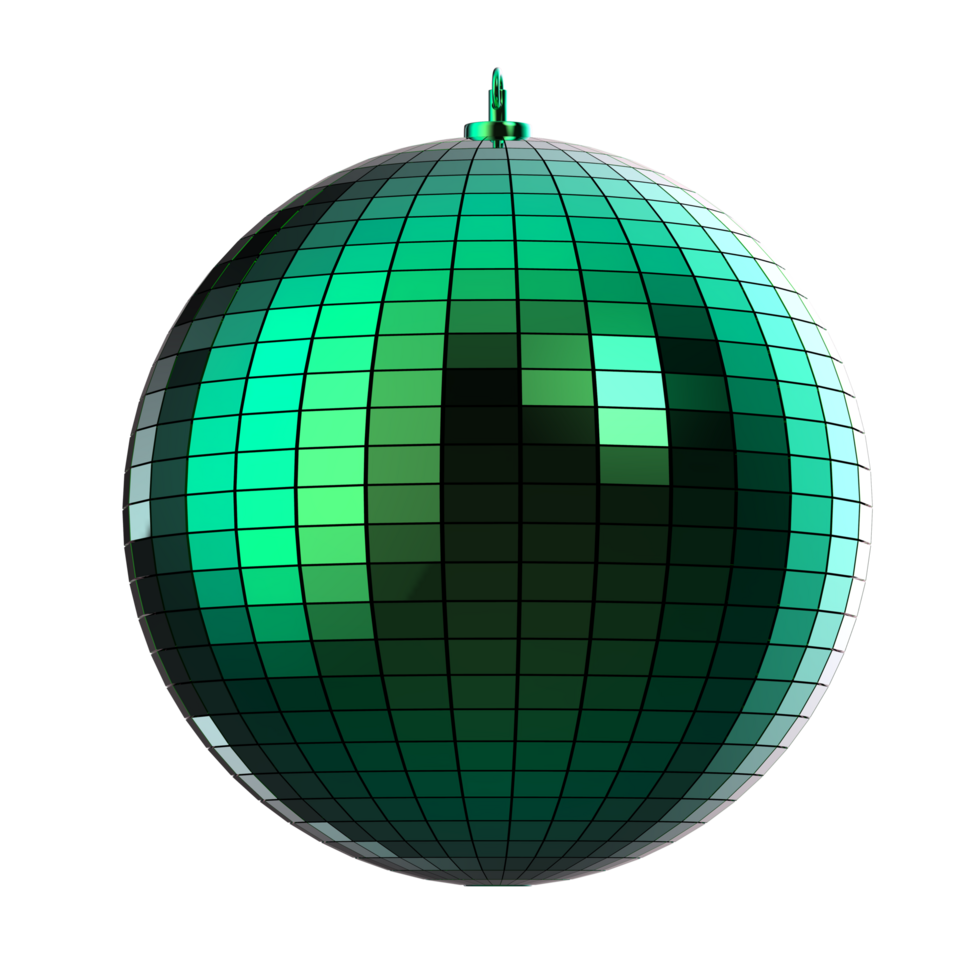 Disco ball isolated on background. 3d rendering- illustration png