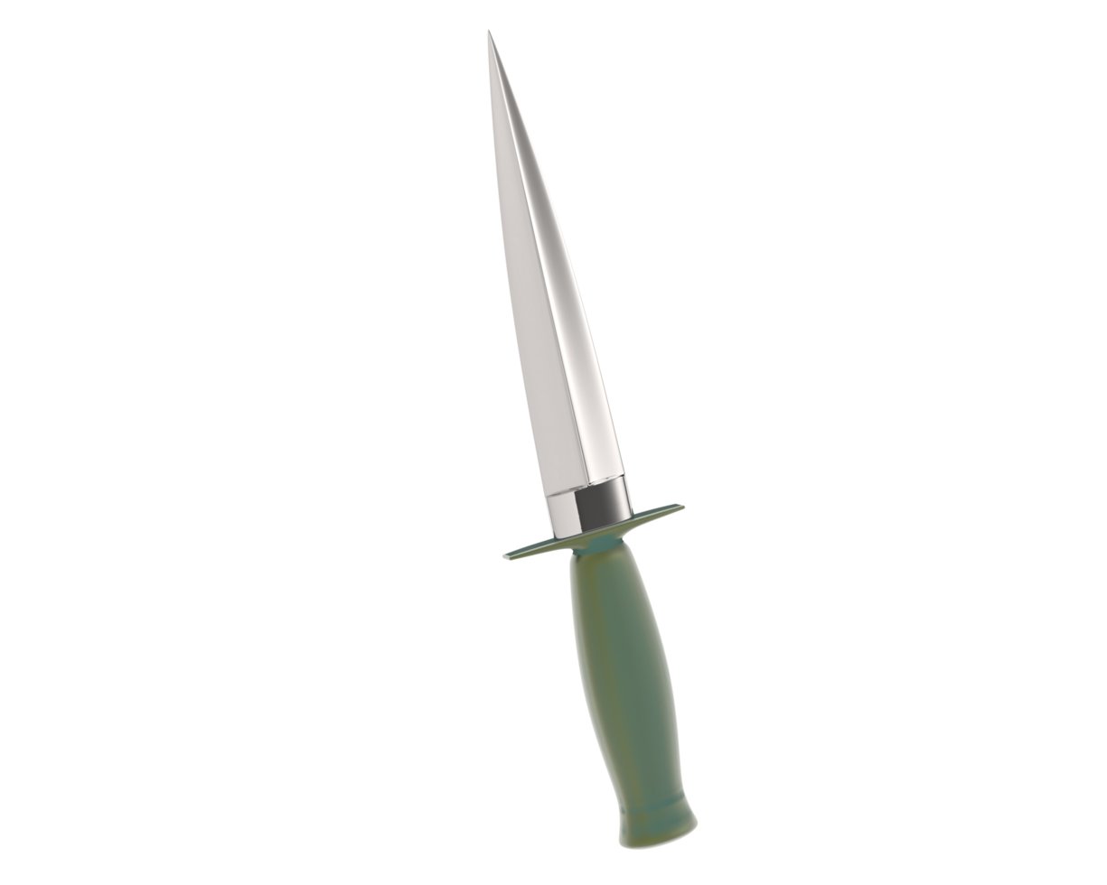 Dagger isolated on background. 3d rendering - illustration png