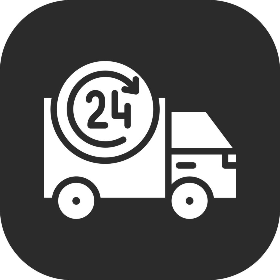 24 Hours Delivery Vector Icon