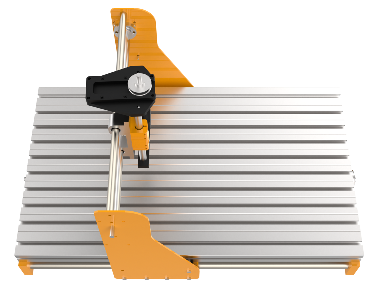 CNC machine isolated on background. 3d rendering - illustration png