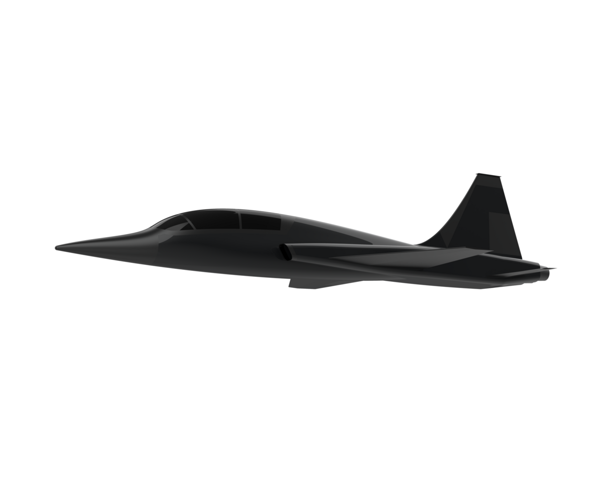 Combat aircraft isolated on background. 3d rendering - illustration png