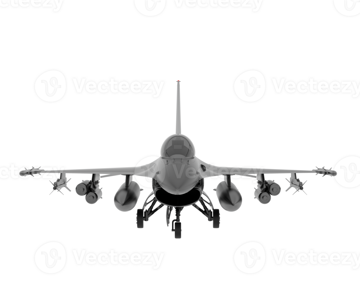 kämpe jet isolerat på bakgrund. 3d tolkning - illustration png