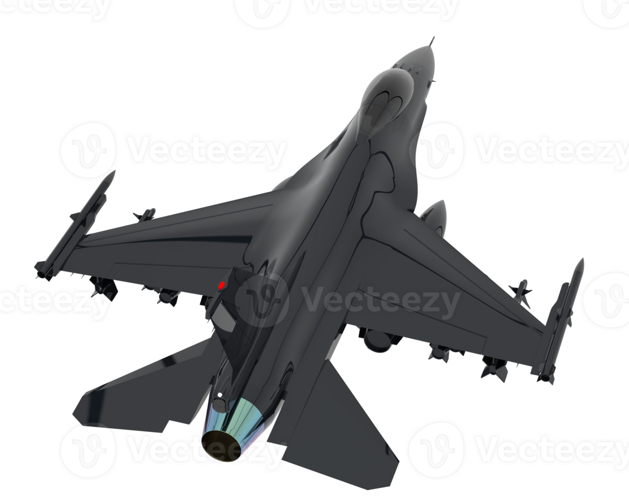 kämpe jet isolerat på bakgrund. 3d tolkning - illustration png