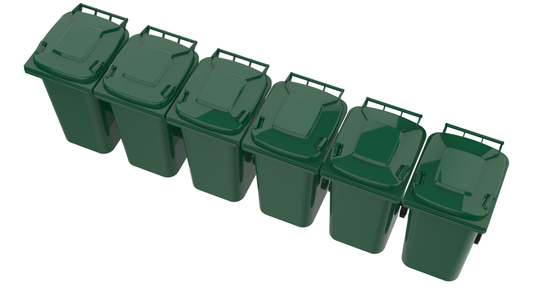 Garbage bin isolated on background. 3d rendering - illustration png