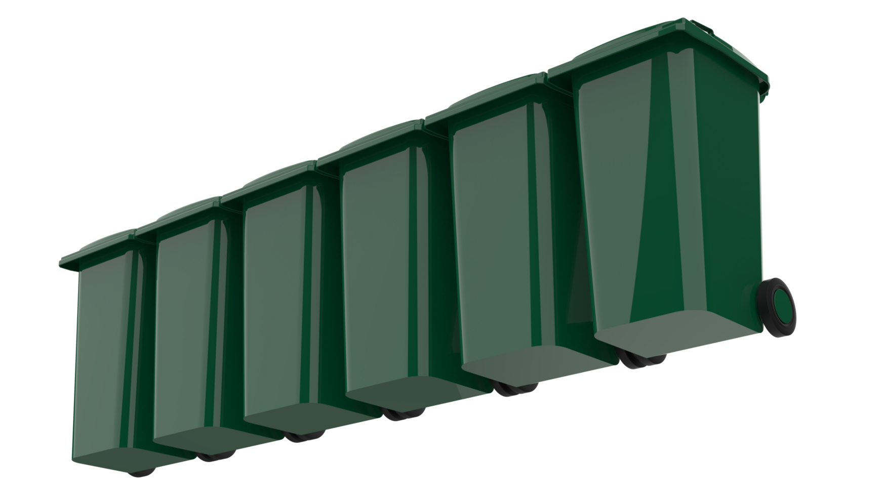 Garbage bin isolated on background. 3d rendering - illustration png