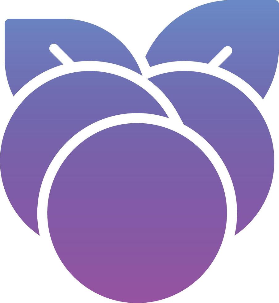 Blueberry Vector Icon