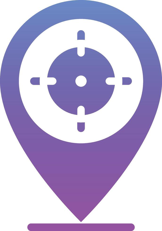 Target Location Vector Icon