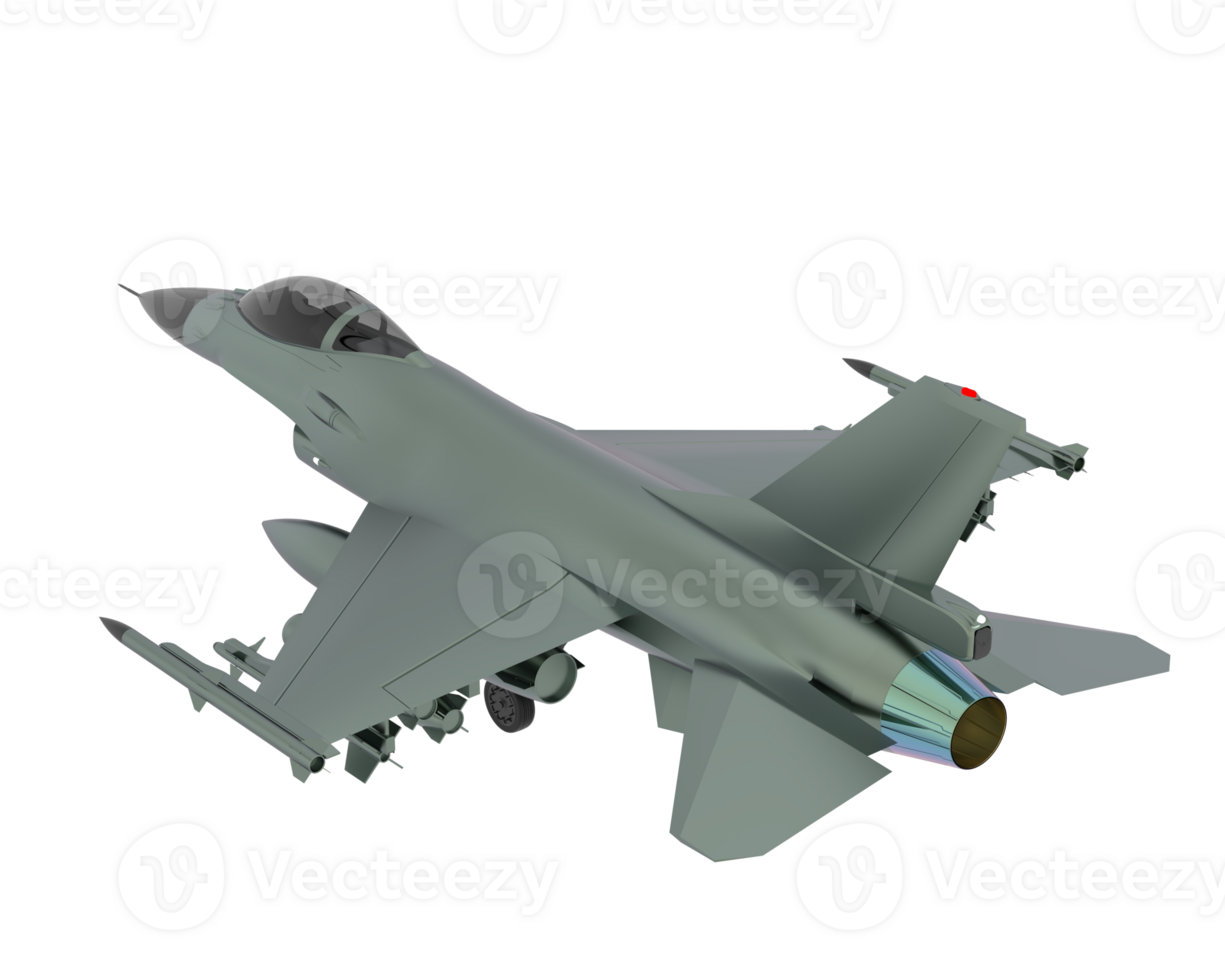 Fighter jet isolated on background. 3d rendering - illustration png