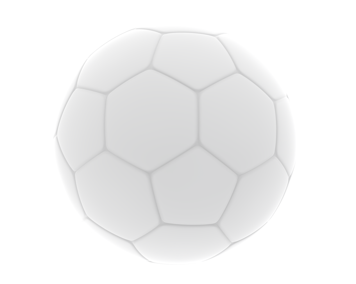 Football ball isolated on background. Soccer ball. 3d rendering - illustration png