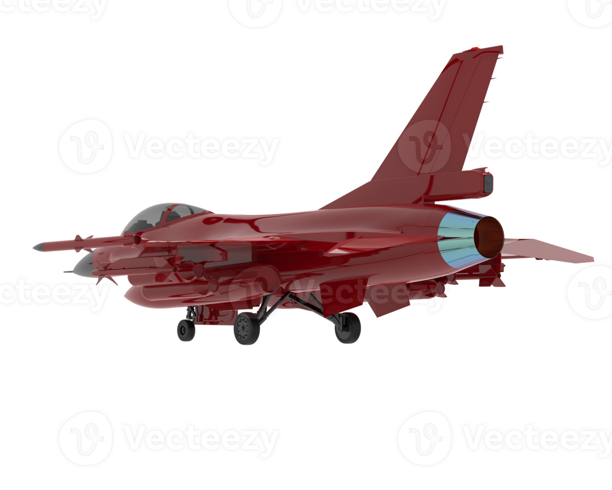 kämpe jet isolerat på bakgrund. 3d tolkning - illustration png