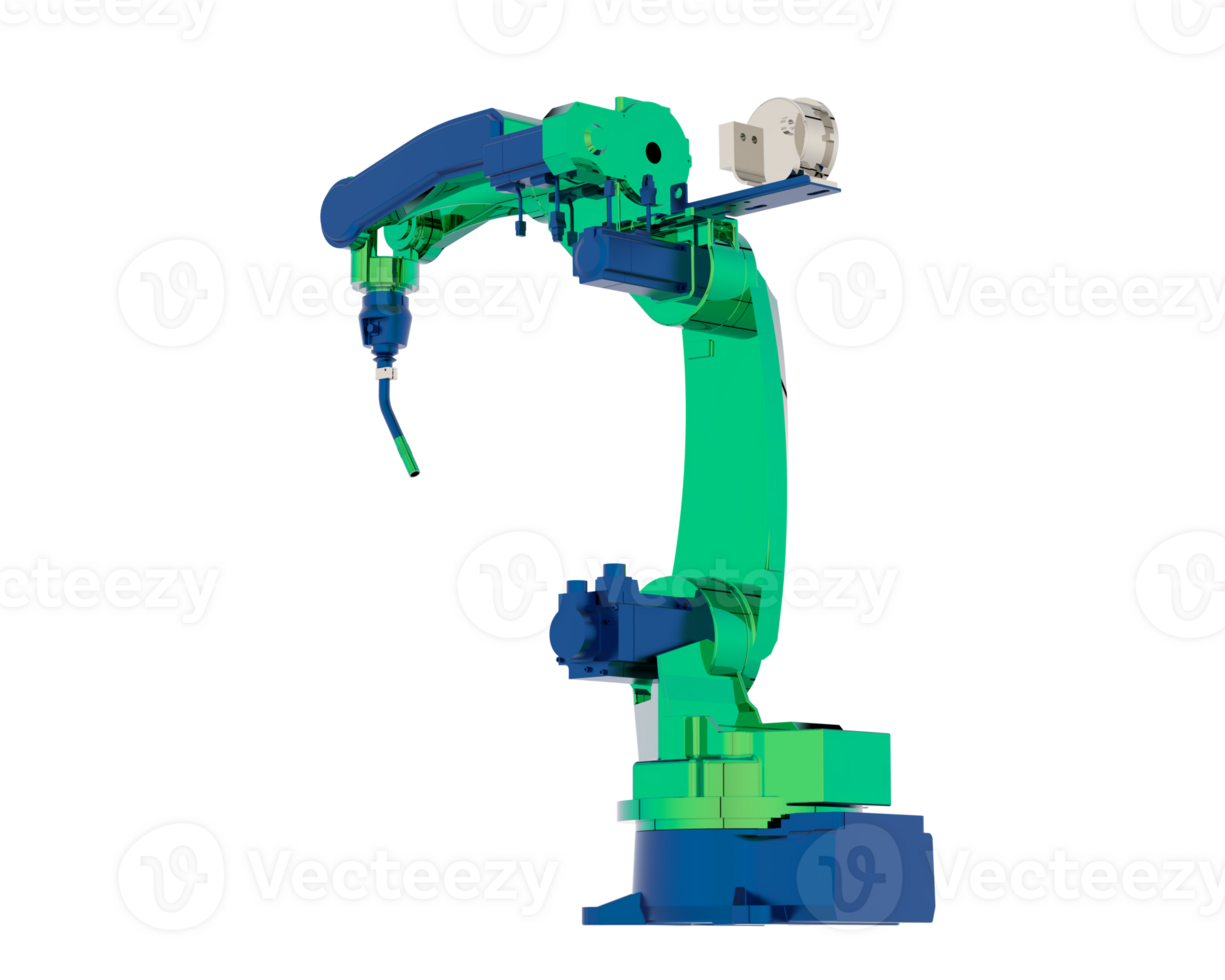 usine robot isolé sur Contexte. 3d le rendu - illustration png