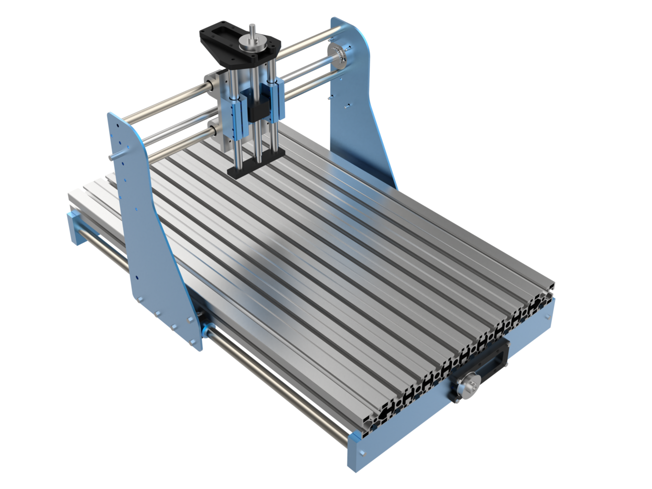 CNC machine isolated on background. 3d rendering - illustration png