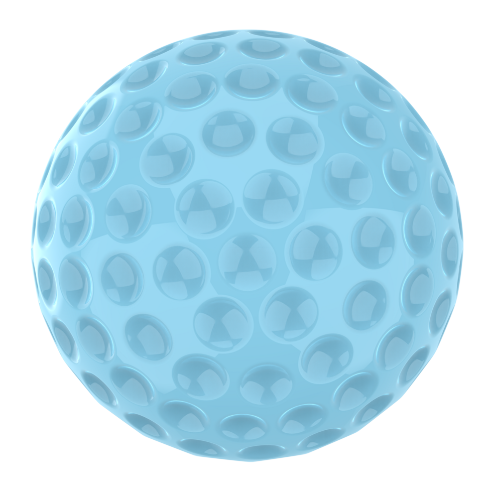 Golf ball isolated on background. 3d rendering - illustration png