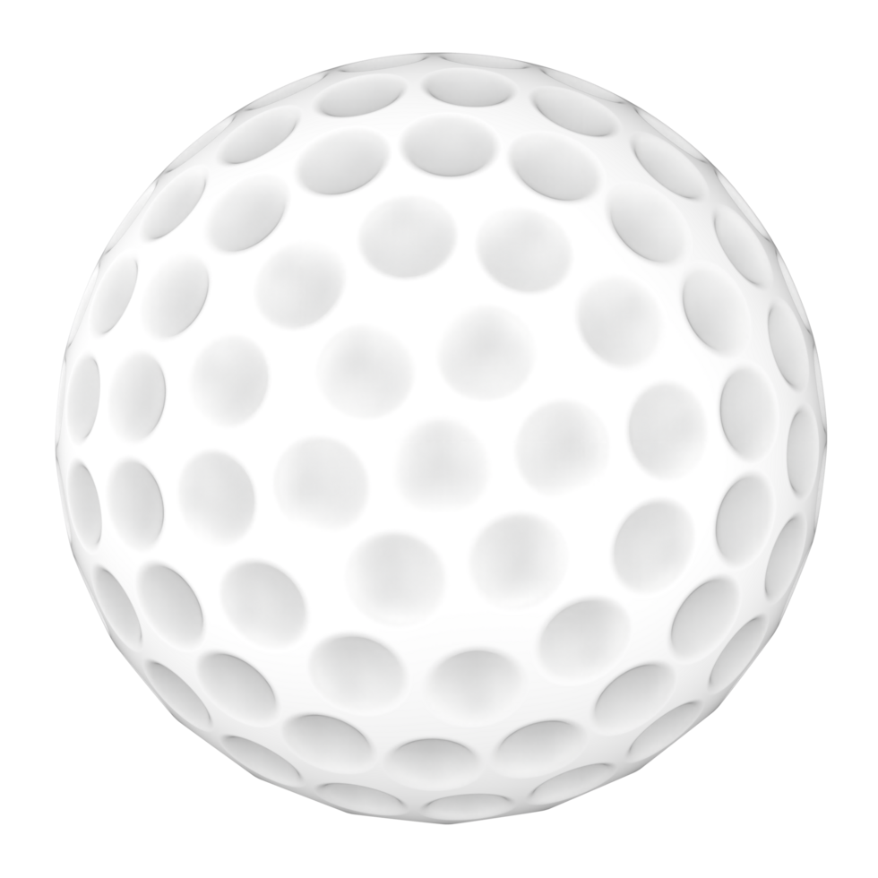 Golf ball isolated on background. 3d rendering - illustration png