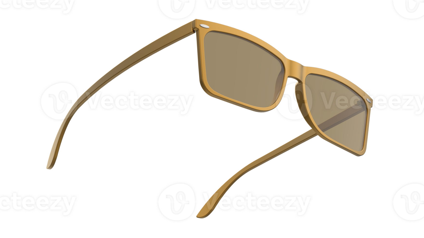 Sun glasses isolated on background. 3d rendering - illustration png